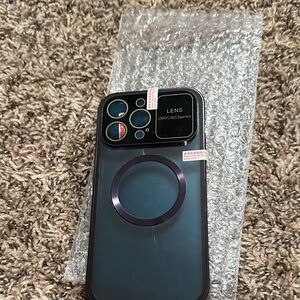 Purple phone case with screen protector iPhone 14 Pro Max